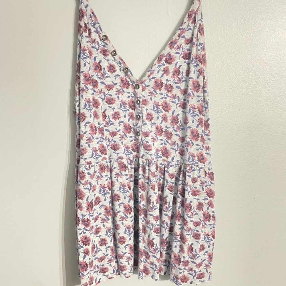 Floral Tank Top Blouse